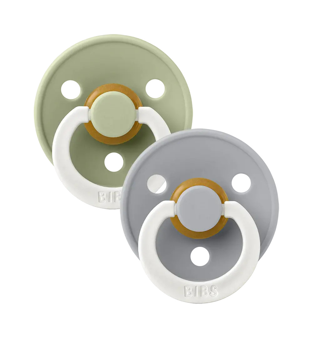 Bibs Fopspeen maat 3 - sage/cloud night 2pack (2 stuks)
