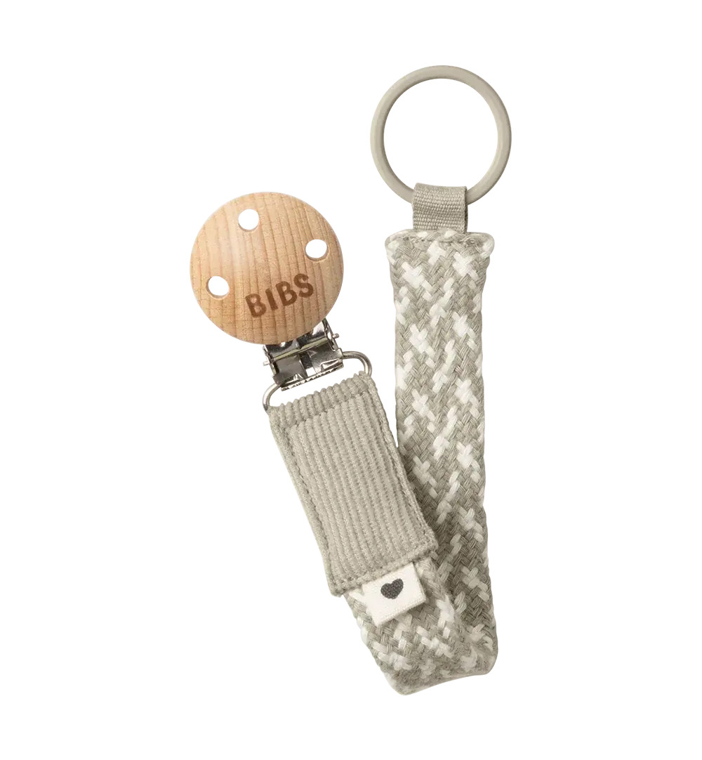 Bibs Pacifier clip sand/ivory (1 stuk)