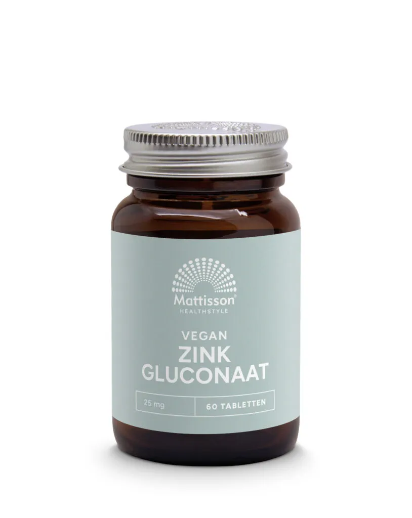 Mattisson Zink Gluconaat 25Mg (60 tabletten)