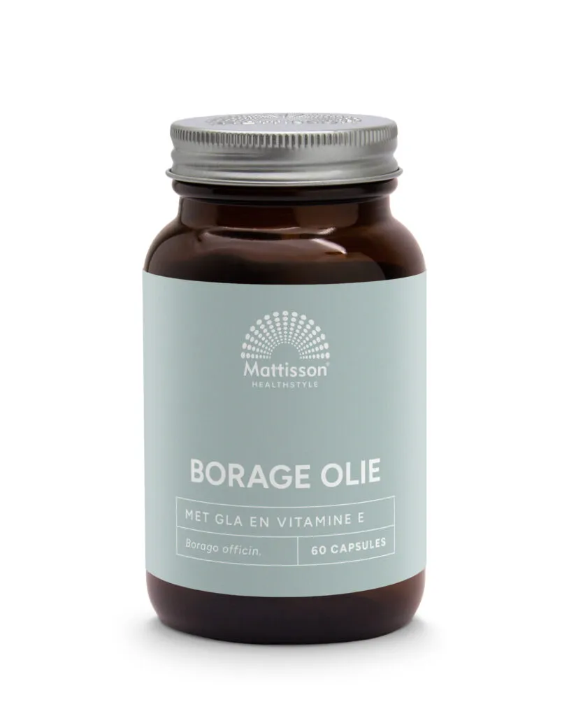 Mattisson Borage Olie Met Vitamine E & Gla 1000Mg (60 capsules)