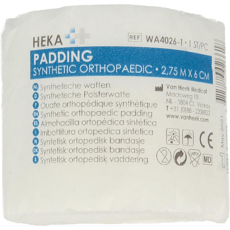 Heka Synthetische wattenrol 2.75 x 6 cm (1 rol)