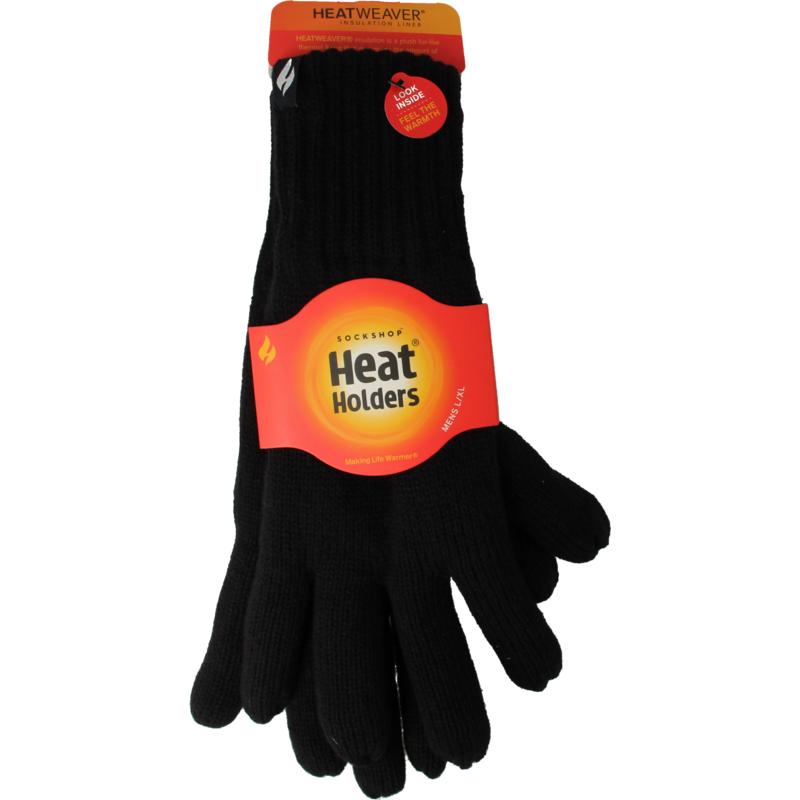 Heat Holders Mens cable gloves navy maat L/ XL (1 paar)