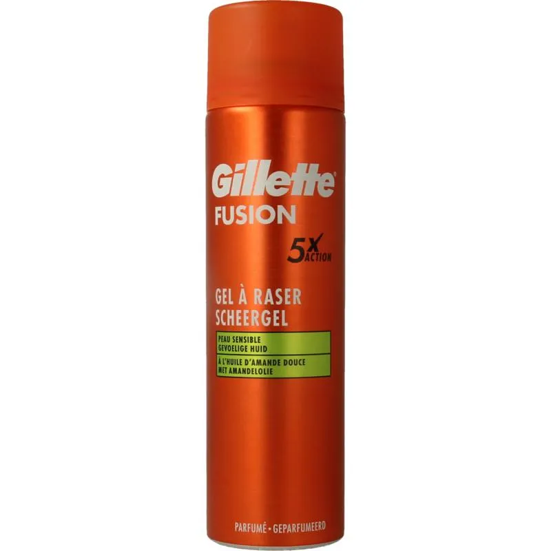Gillette Fusion shaving gel sensitive (200 ml)
