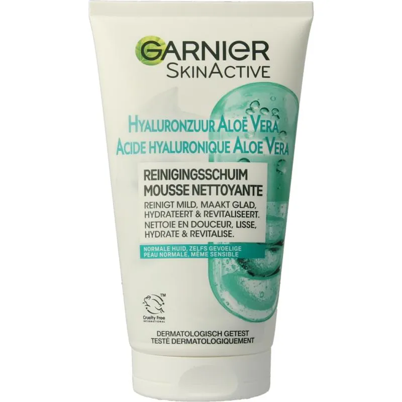 Garnier SkinActive reinigingschuim hyaluronzuur aloe vera (150 ml)