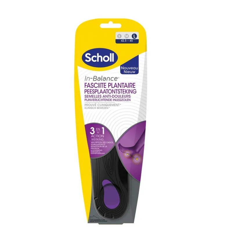 Scholl In balance inlegzolen peesplaa tontsteking large (1 paar)