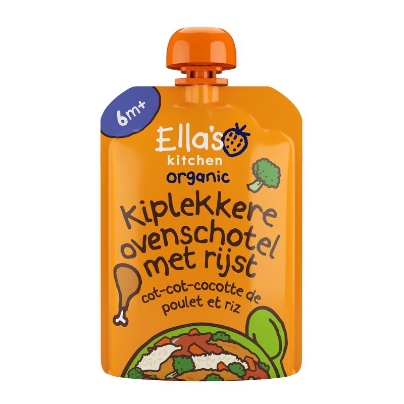 Ella's Kitchen Kiplekkere ovenschotel rijst 6 + maanden bio (130 gr)