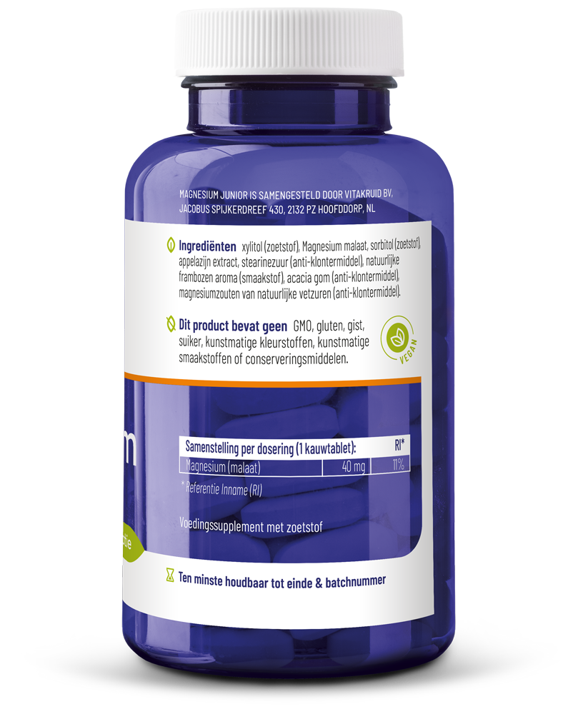 Vitakruid Magnesium Junior (90 kauwtabletten) - image 2