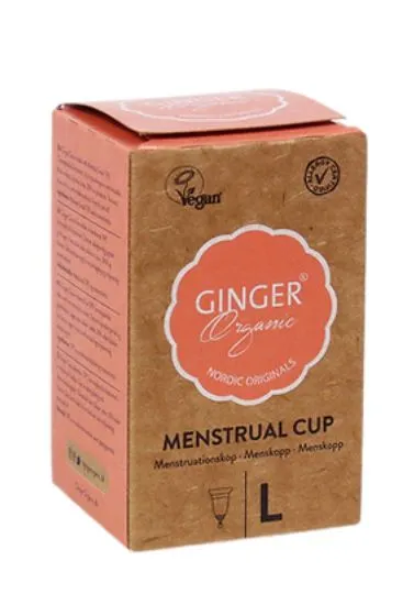 Ginger Organic Menstruatiecup TPE - maat L (1 stuk)