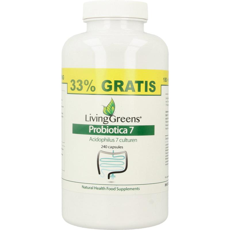 Livinggreens Probiotica 7 Voordeel Verpakki Ng (240 capsules)
