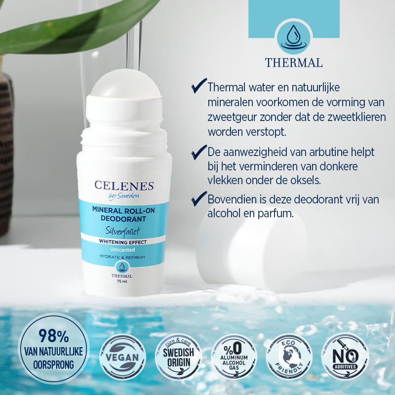 Celenes Thermal deodorant whitening roll-on (75 ml)