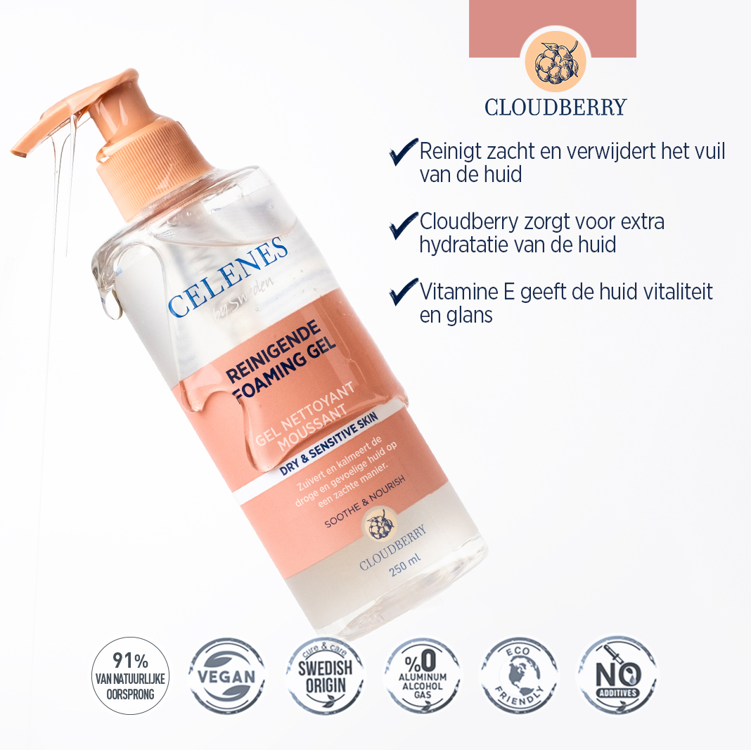 Celenes Cloudberry cleansing foaming gel (250 ml)