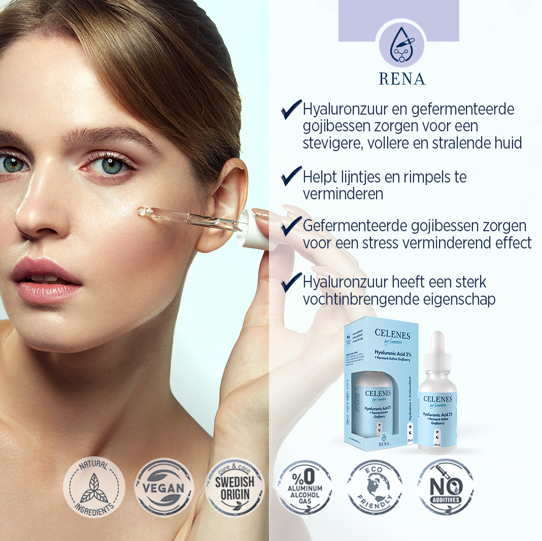 Celenes Serum hyaluronic acid + fermented active gojiberry (30 ml)
