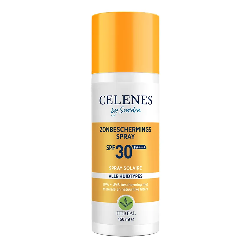 Celenes Herbal sunscreen spray lotion all skintypes SPF30+ (150 ml)