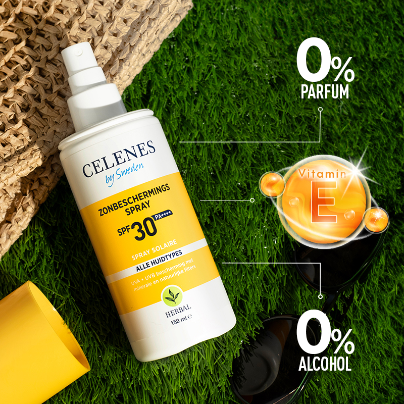 Celenes Herbal sunscreen spray lotion all skintypes SPF30+ (150 ml) - image 2