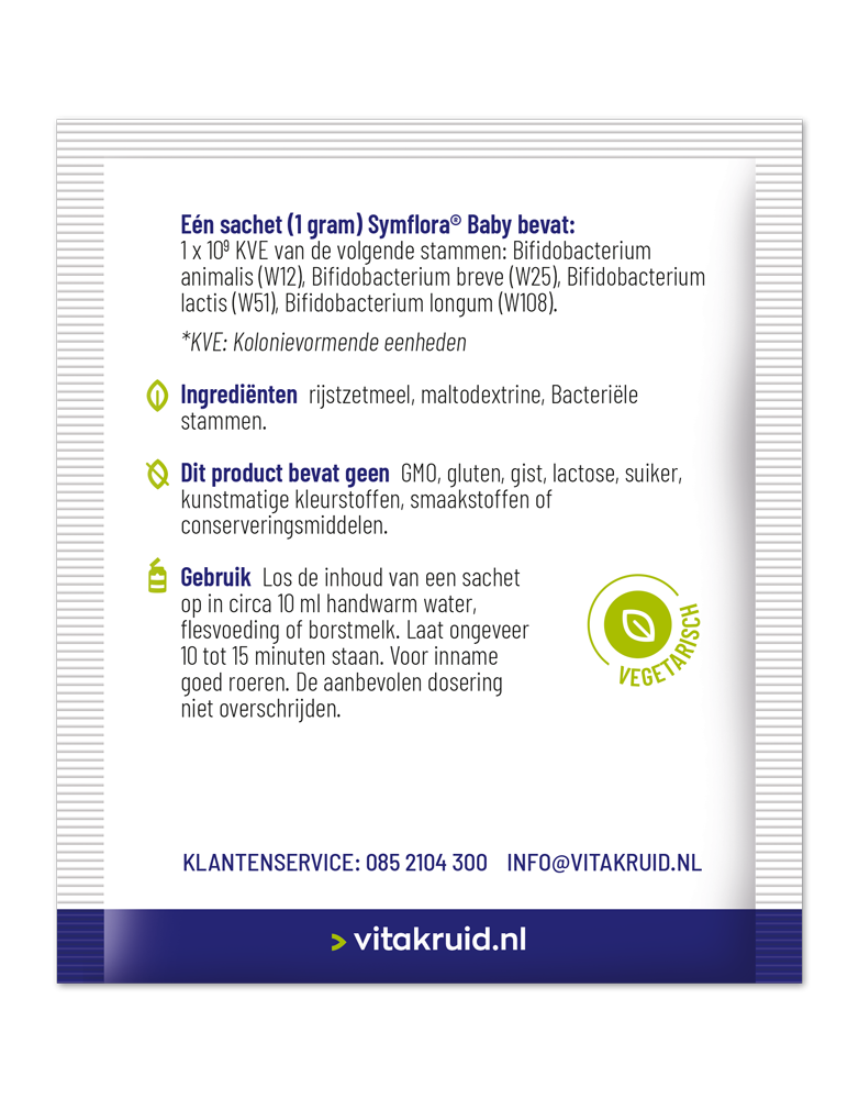 Vitakruid Symflora® Baby Probiotica Voor Moeder & Baby (60 zakjes) - image 2