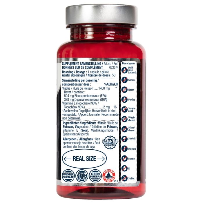 Lucovitaal Puur Omega 3 Koudwater Visolie (120 capsules)