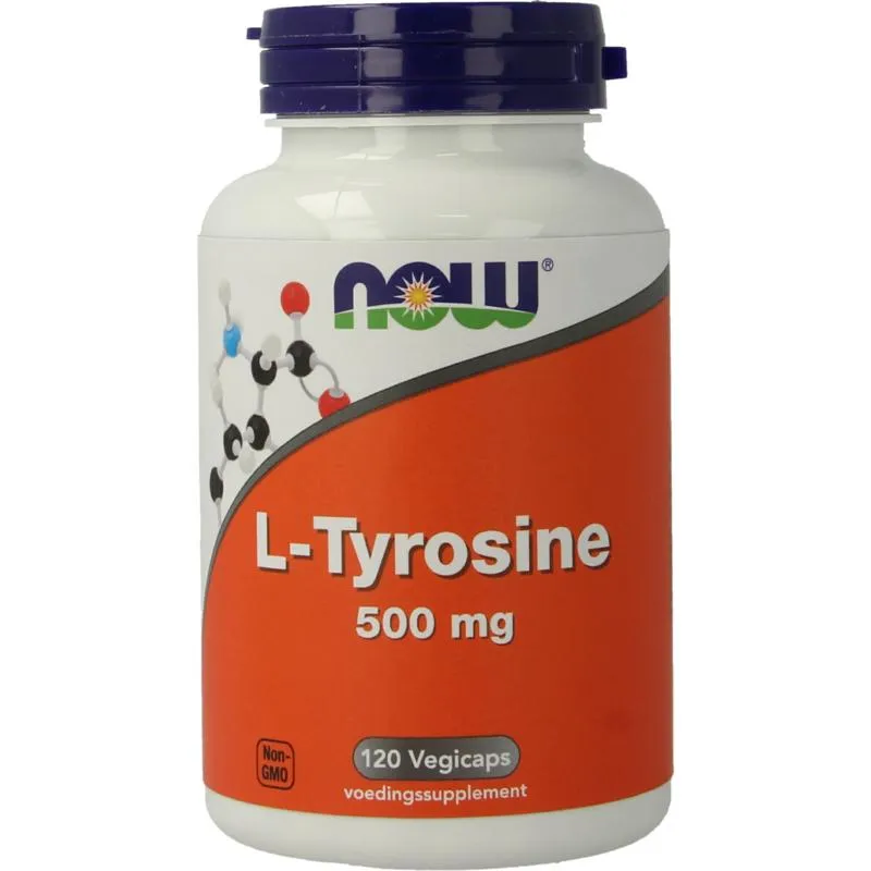 Now L-Tyrosine 500mg (120 vega capsules)