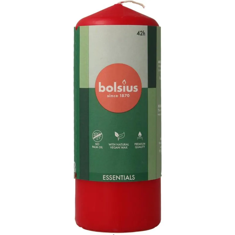 Bolsius Stompkaars 150/58 Delicate Red (1 stuk)