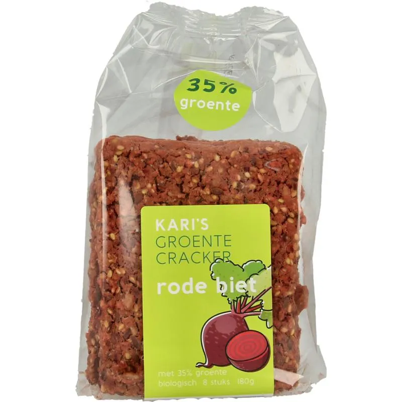 Kari'S Crackersgroentecracker Rode Biet Bio (180 gr)
