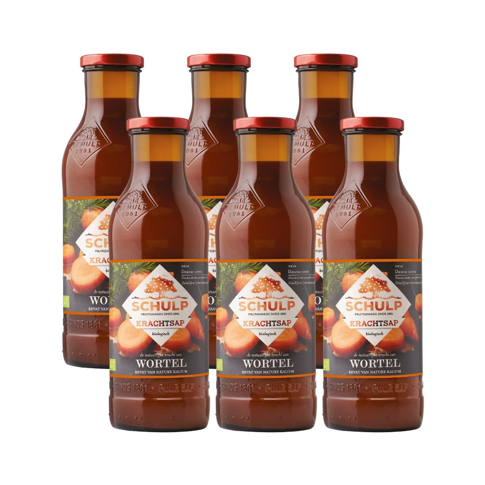 Schulp Krachtsap Wortel Bio 6 Pack (6 x 750 ml)