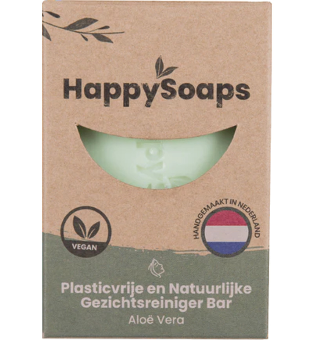 Happysoaps Gezichtsreiniger aloe vera (70 gr)