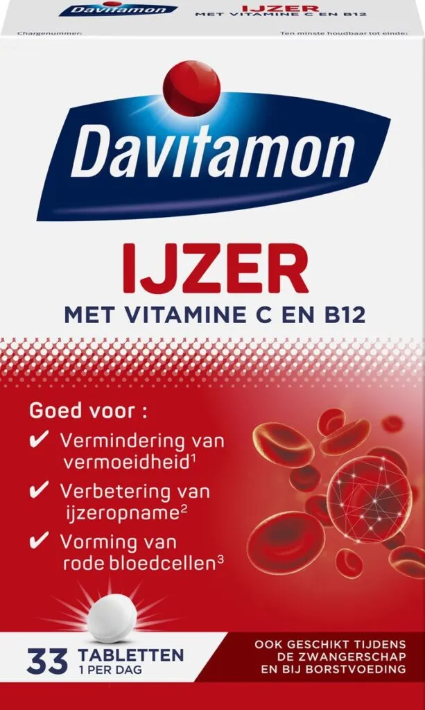 Davitamon IJzer met B12 (33 stuks)
