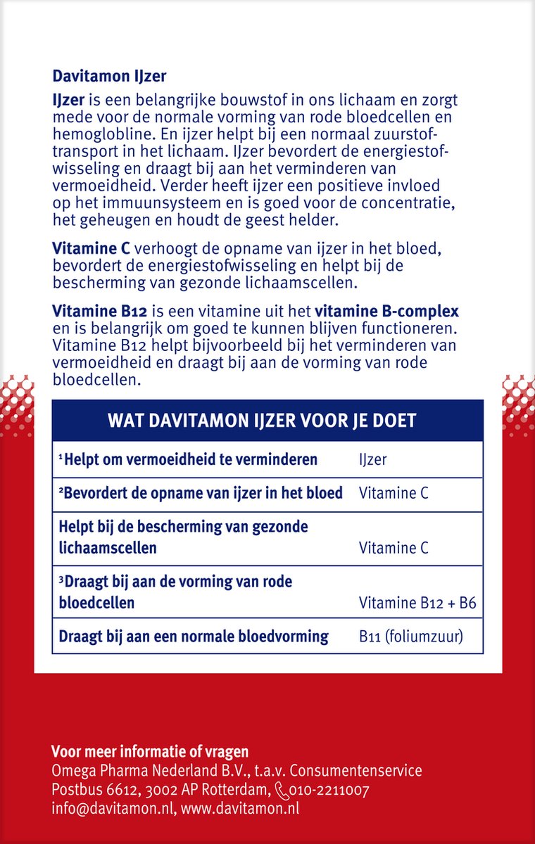 Davitamon IJzer met B12 (33 stuks) - image 2