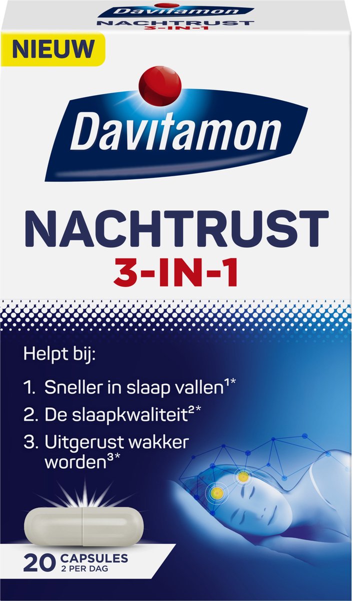Davitamon Nachtrust 3-In-1 (20 capsules)