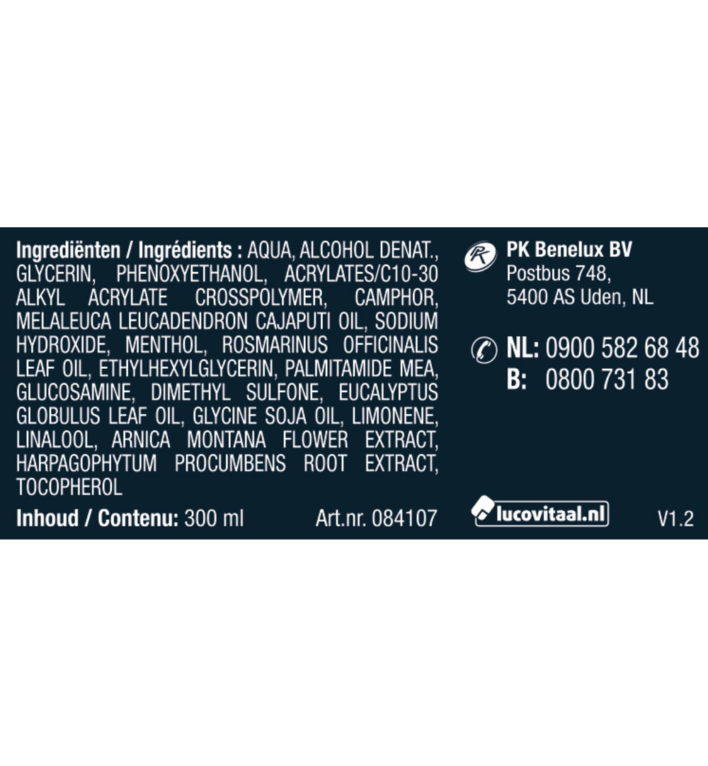 Lucovitaal Spier & Gewrichtsbalsem 50% extra (300 ml)