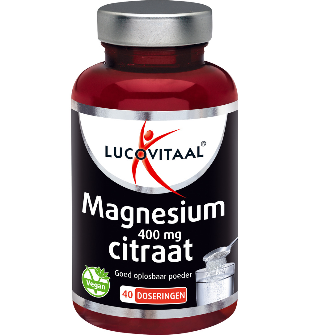 Lucovitaal Magnesium 400mg Citraat Poeder (40 doseringen)