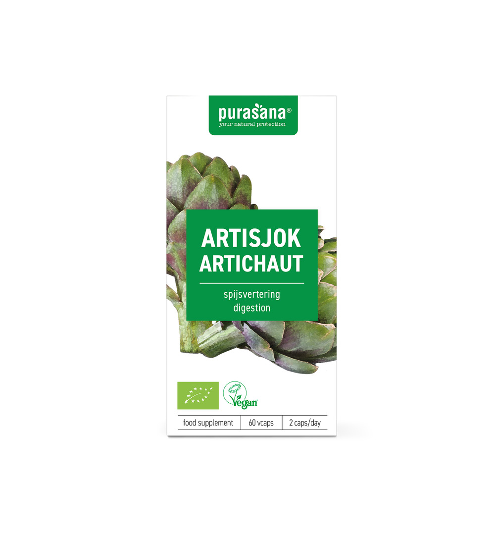 Purasana Artisjok extract 300 mg (60 vega capsules)