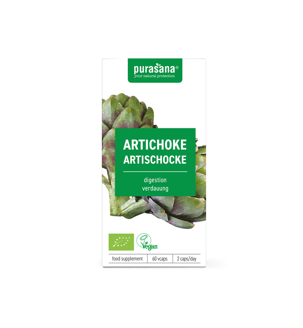Purasana Artisjok extract 300 mg (60 vega capsules)