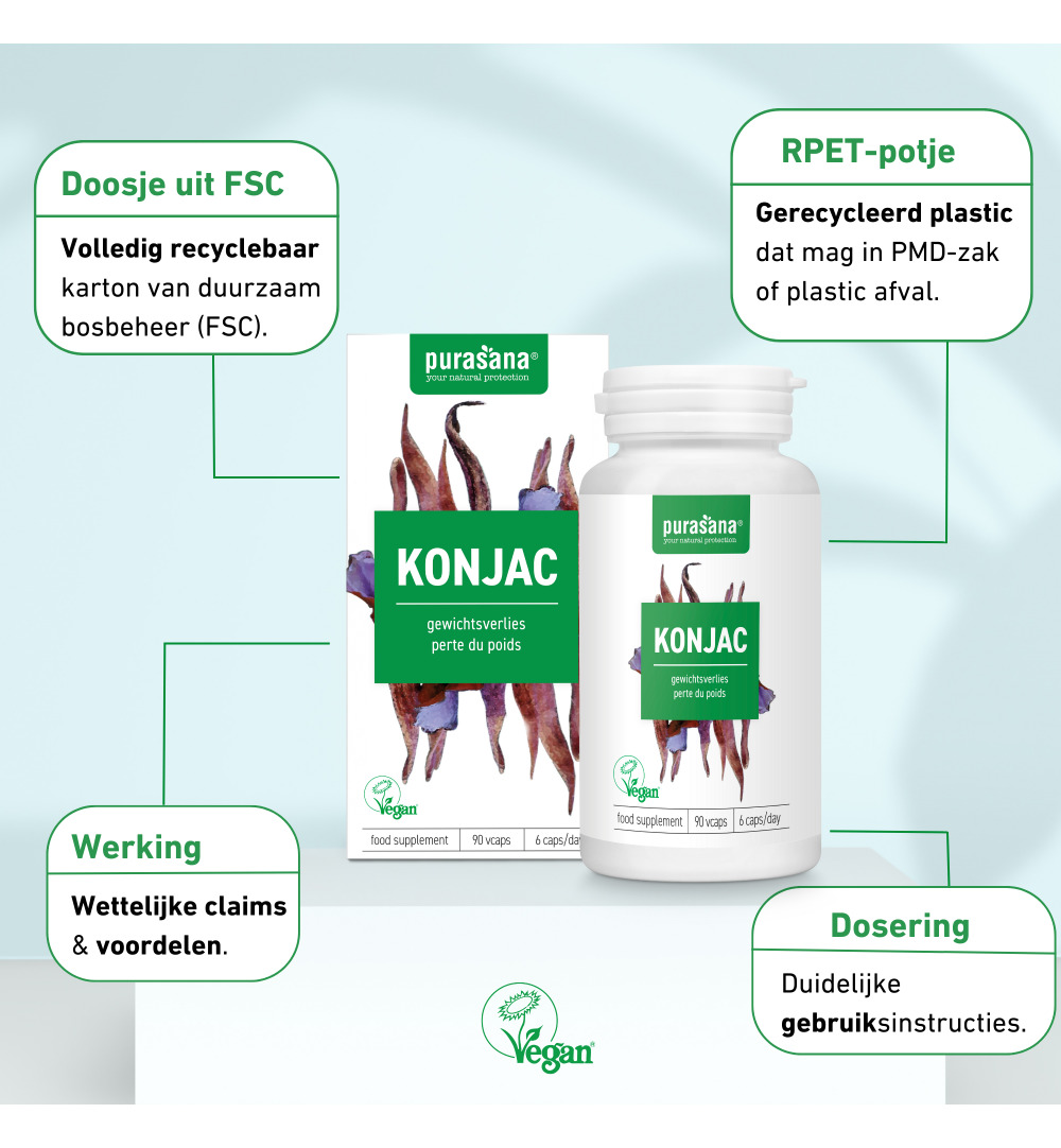 Purasana Konjak extract 530 mg (90 vega capsules) - image 8