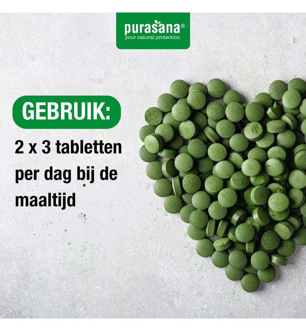 Purasana Spirulina 500 mg BIO (500 tabletten) - image 3