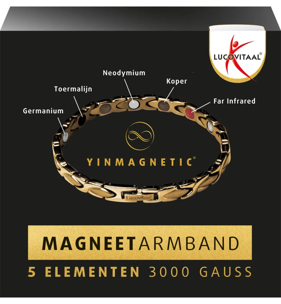Lucovitaal Magneet Armband Goud (1 stuk)