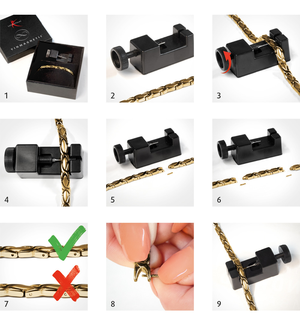 Lucovitaal Magneet Armband Goud (1 stuk)