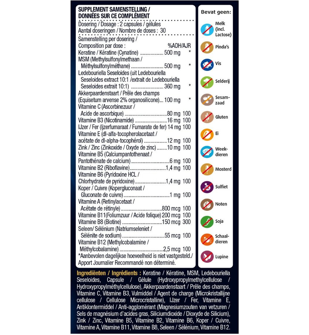 Lucovitaal Keratine Complex (60 capsules) - image 4
