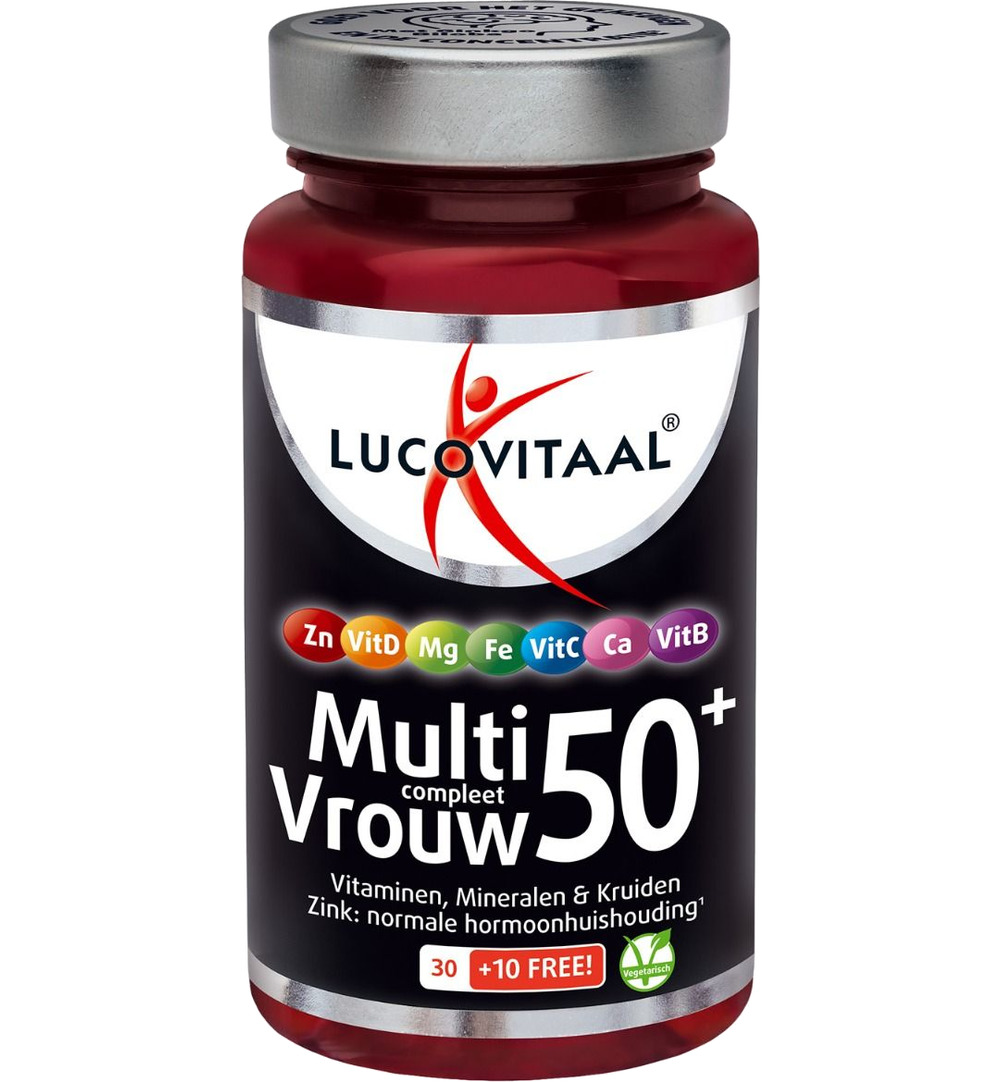 Lucovitaal Multi Compleet Vrouw 50+ (40 tabletten)