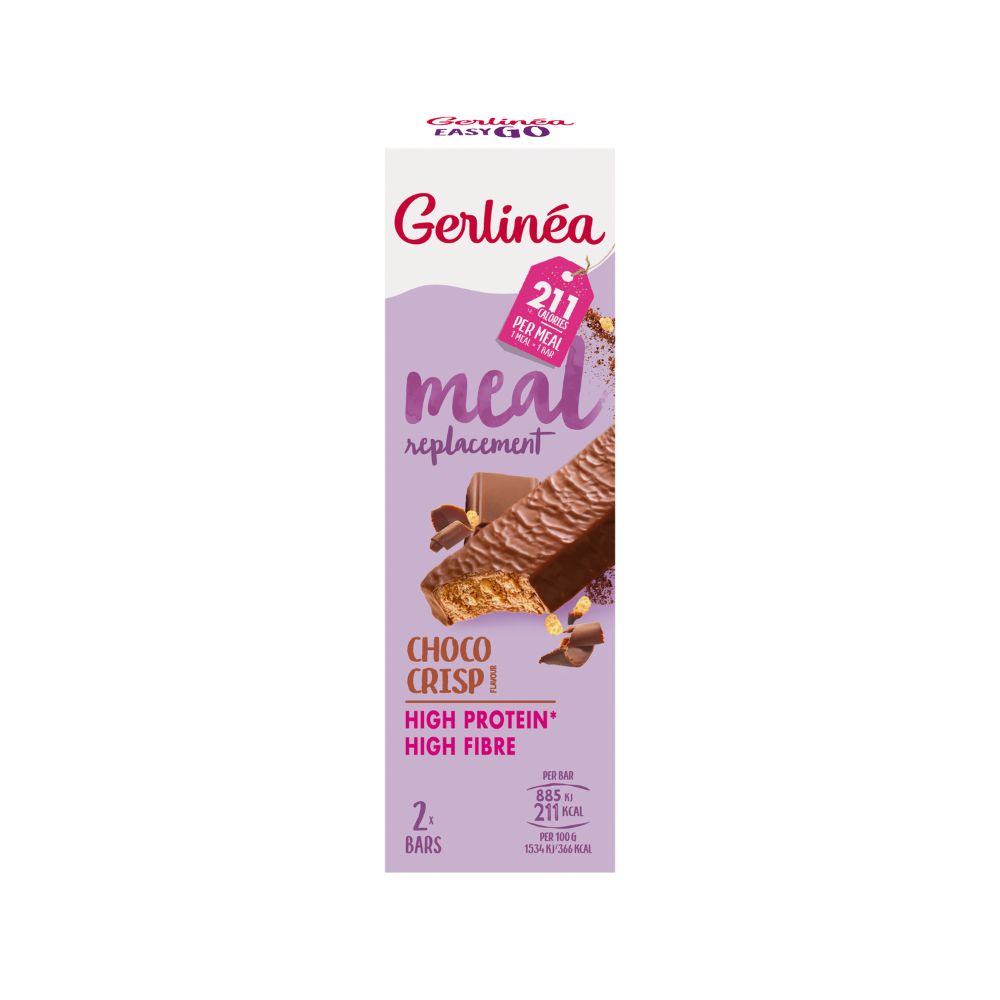 Gerlinéa Easy Go Afslank Maaltijdrepen Choco Crisp (2 x 58 gr)