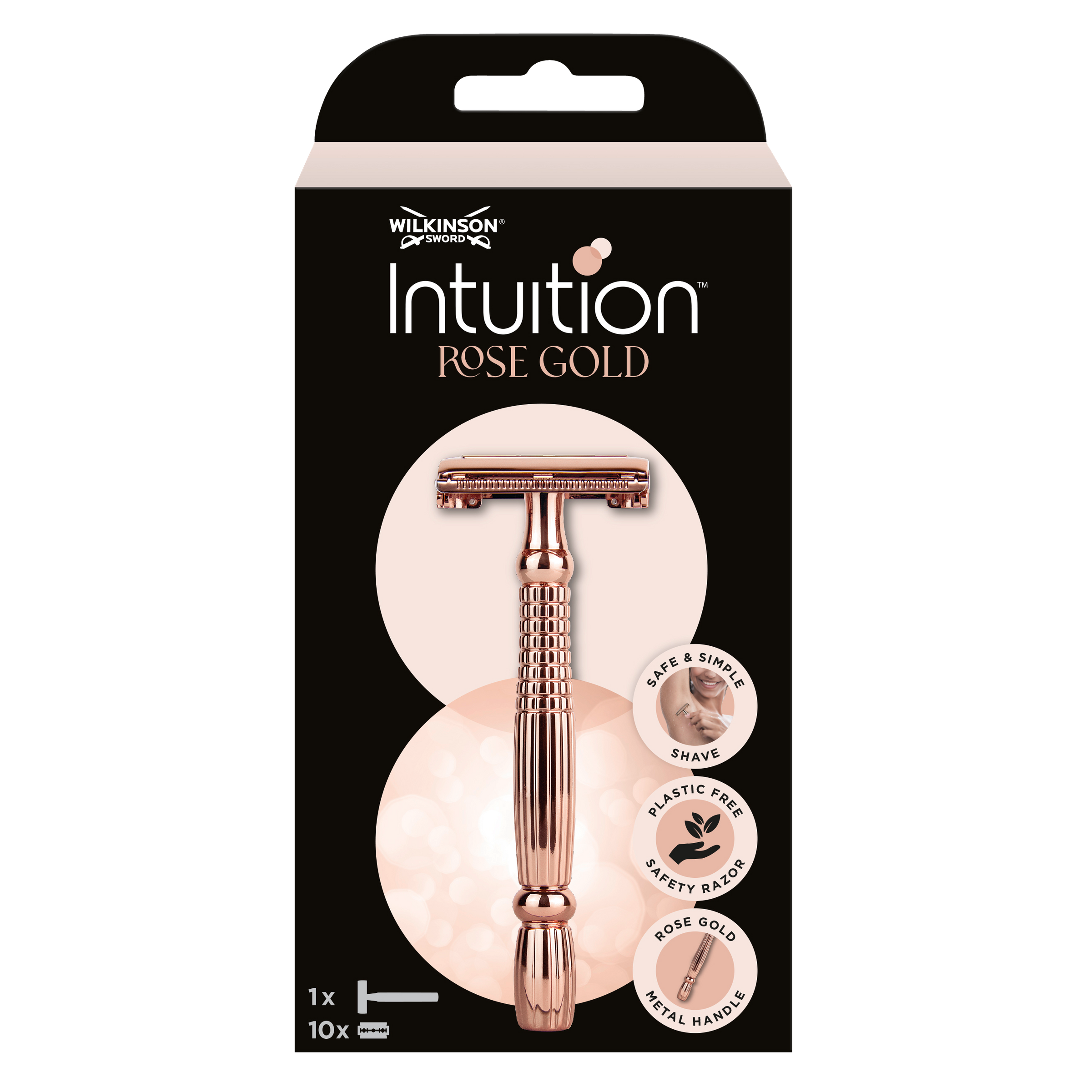 Wilkinson Intuition Safety Razor Rose Gold (10 stuks)