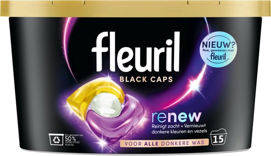 Fleuril Renew Black Caps (15 stuks)