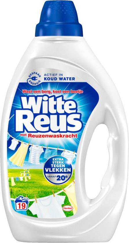 Witte Reus Wasmiddel Gel (855 ml)