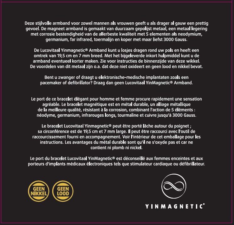Lucovitaal Magneet Armband Bicolor (1 stuk)