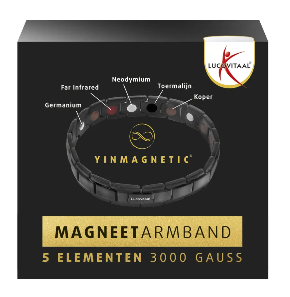 Lucovitaal Magneet Armband Zwart (1 stuk)