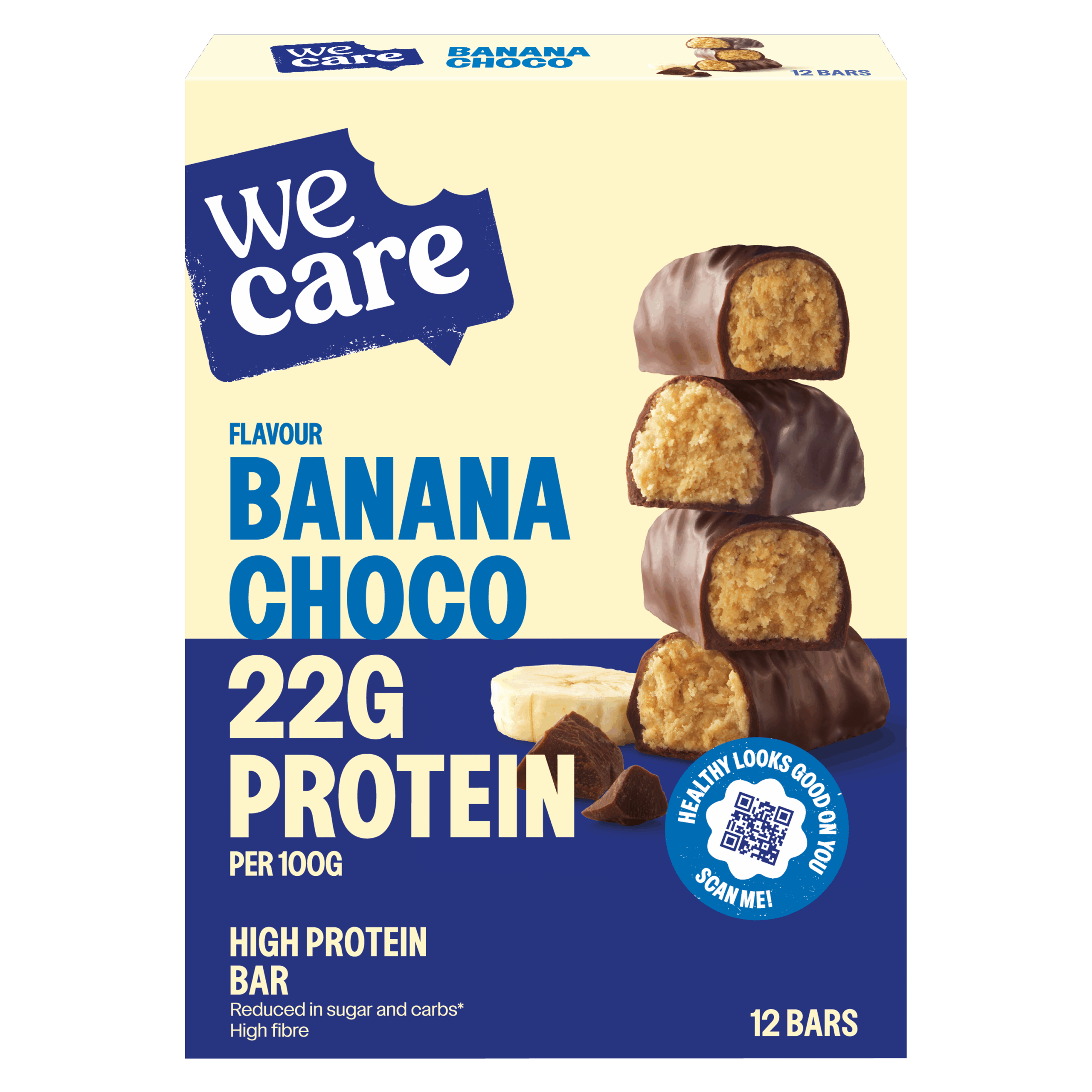 WeCare Bars choco banana (12 stuks)