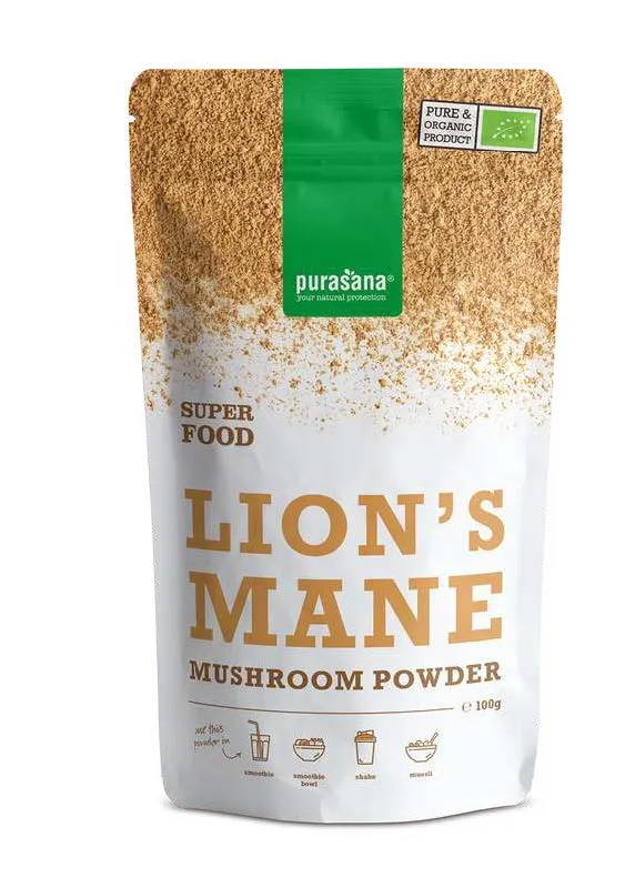 Purasana Lion's mane poeder BIO (100 gr)