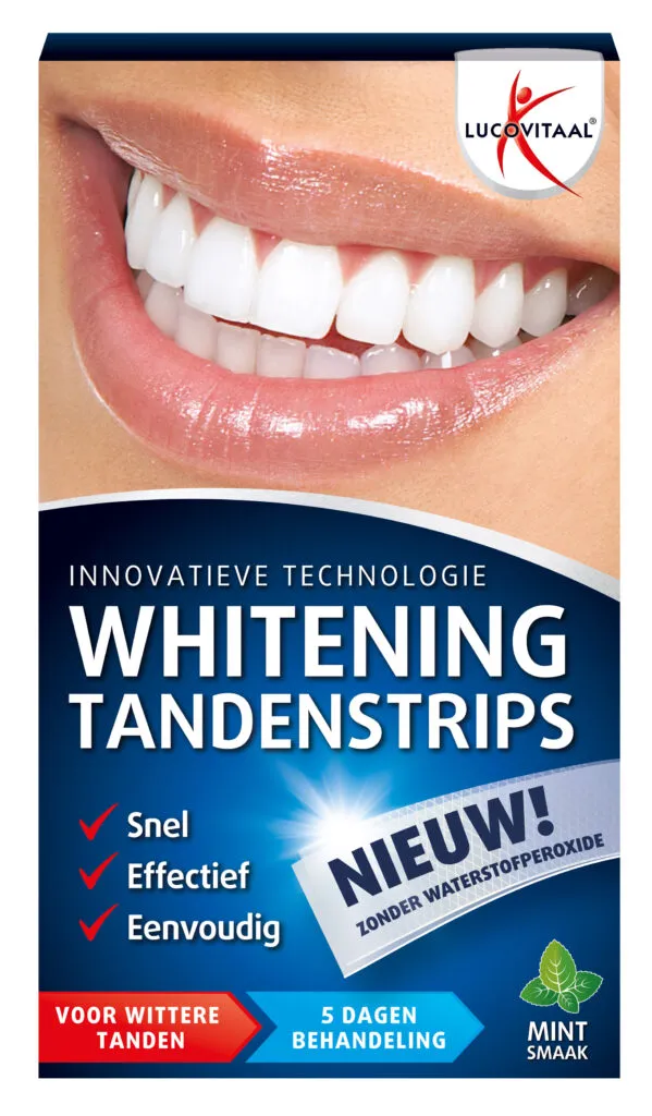 Lucovitaal Whitening Tandenstrips Mint (5 sets)