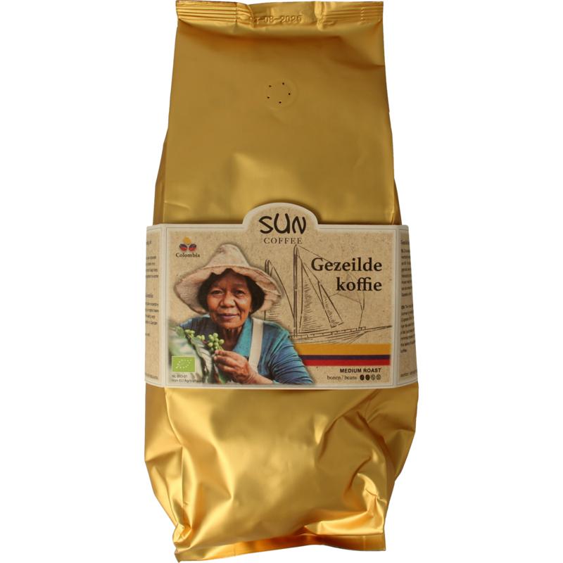 Sun Coffee Gezeilde Koffiebonen Medium Roast Bio (1000 gr)