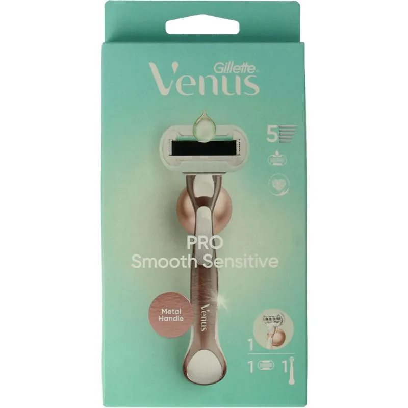 Gillette Venus Deluxe Smooth Sensitive Rosegold Razor (1 stuk)