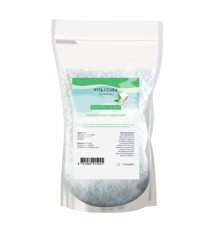 Vitacura Magnesium Zout Flakes Oranjebloesem (500 gr)